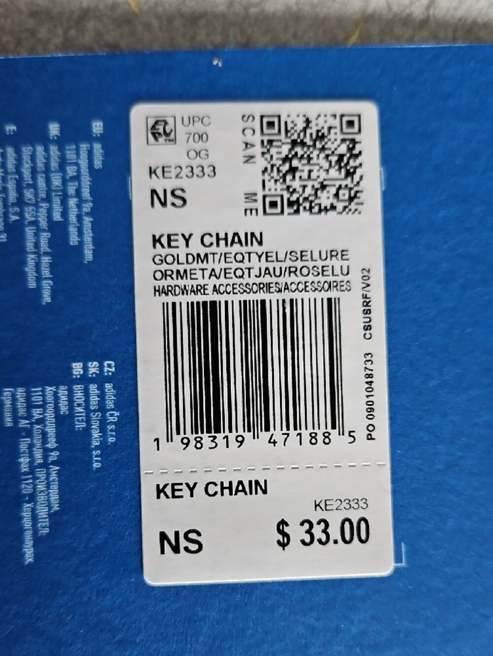 ADIDAS KEY CHAIN - Picture 7 of 12